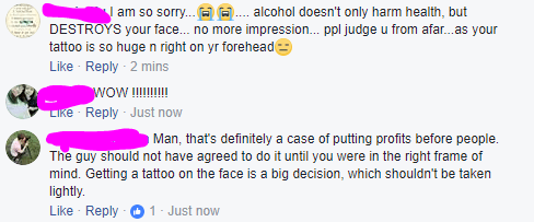 netizens angry with the tattoo artist