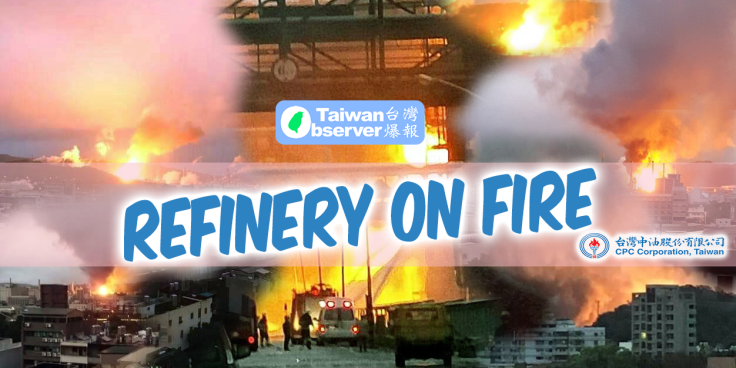 Taoyuan CPC Refinery in Flames (Jan 29th, 2018) – Taiwan Observer